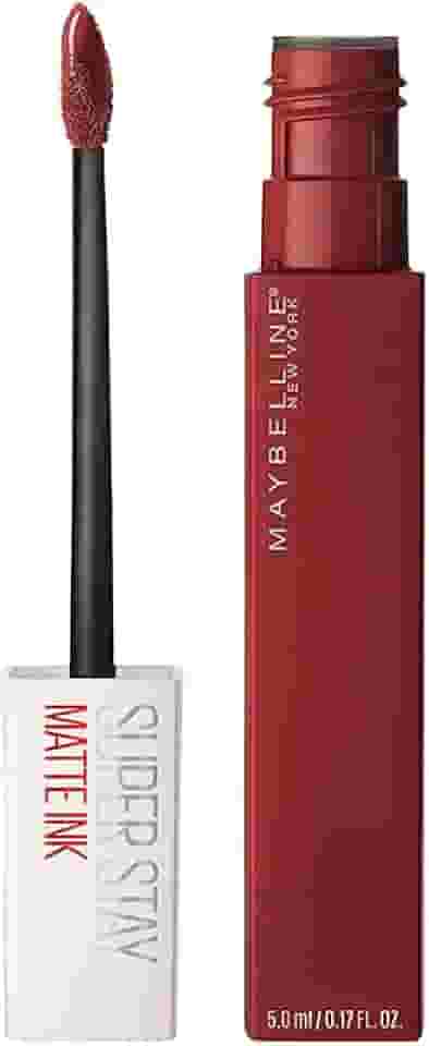 Maybelline SuperStay Matte Ink Batom Líquido Matte Longa Duração 16H com Aplicador Preciso, Não Transfere e Cor Intensa, Acabamento Matte Confortável, Cor 50 Voyager Vinho Profundo, 5ml