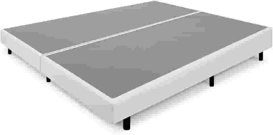 Cama Box Queen Anti Refluxo Branco Inclinada 158x198cm BF Colchões