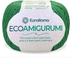 Linha para Crochê, Ecoamigurumi, Verde Band, 8/7 Fios, 160 grs, 254 mts, Euroroma
