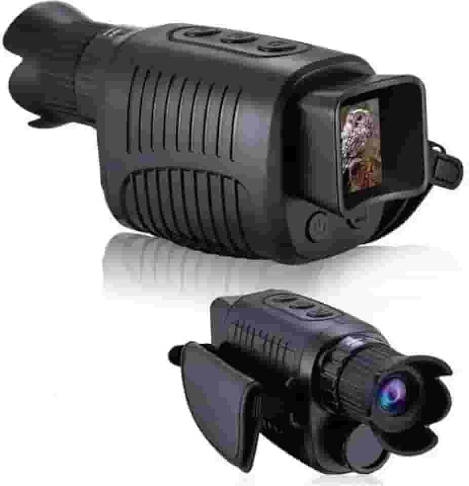 Monoculo Visão Noturna Infravermelho Alcance 300 Metros Cor Preto