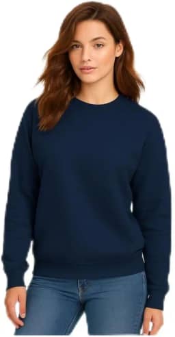 Casaco Moletom Gola Redonda Feminino Careca Blusa De Frio
