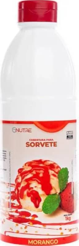 Cobertura Para Sorvete Morango 1Kg Gnutre