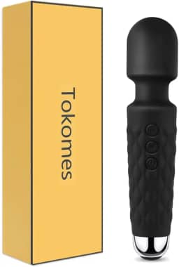 Massageador Power Wand sem fio, à prova d'água, USB, recarregável, com 10 velocidades poderosas, 20 modos de vibração, mini frequência para dores musculares e recuperação esportiva