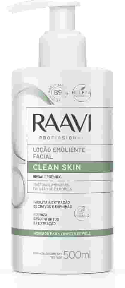 Loção Emoliente Facial Clean Skin Raavi 500 Ml