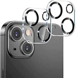 Kit 2x Películas de Vidro Protetoras Câmera Lente Compatível com iPhone 12 13 14 15 16 16e (iPhone 15)