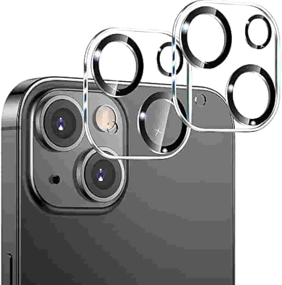 Kit 2x Películas de Vidro Protetoras Câmera Lente Compatível com iPhone 12 13 14 15 16 16e (iPhone 15)