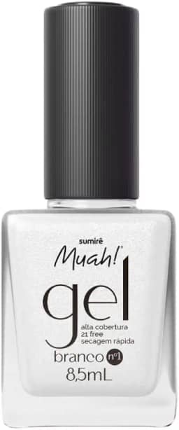 Esmalte Muah Gel Branco N.1 8,5ml