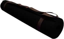 Tapete de Yoga em EVA com Alça de Transporte 170x60 cm Preto Ideal para Exercícios e Meditação