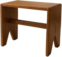 Banquinho de Madeira Maciça Rustico Pequeno e Baixo - Banco/Banqueta para Decoração Funcional e Uso Diário