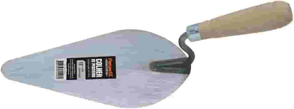 Famastil Colher de Pedreiro Famastil – 7' – Canto redondo – Aço forjado – Cabo de madeira