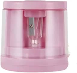 Apontador Elétrico a pilha, apontador de lápis, estudante, infantil, escritorio, professora, aluno - TYDA (ROSA)