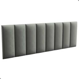 Cabeceira Queen Estofada Modulada Cabeceira para Cama Queen 160cm (Cinza)
