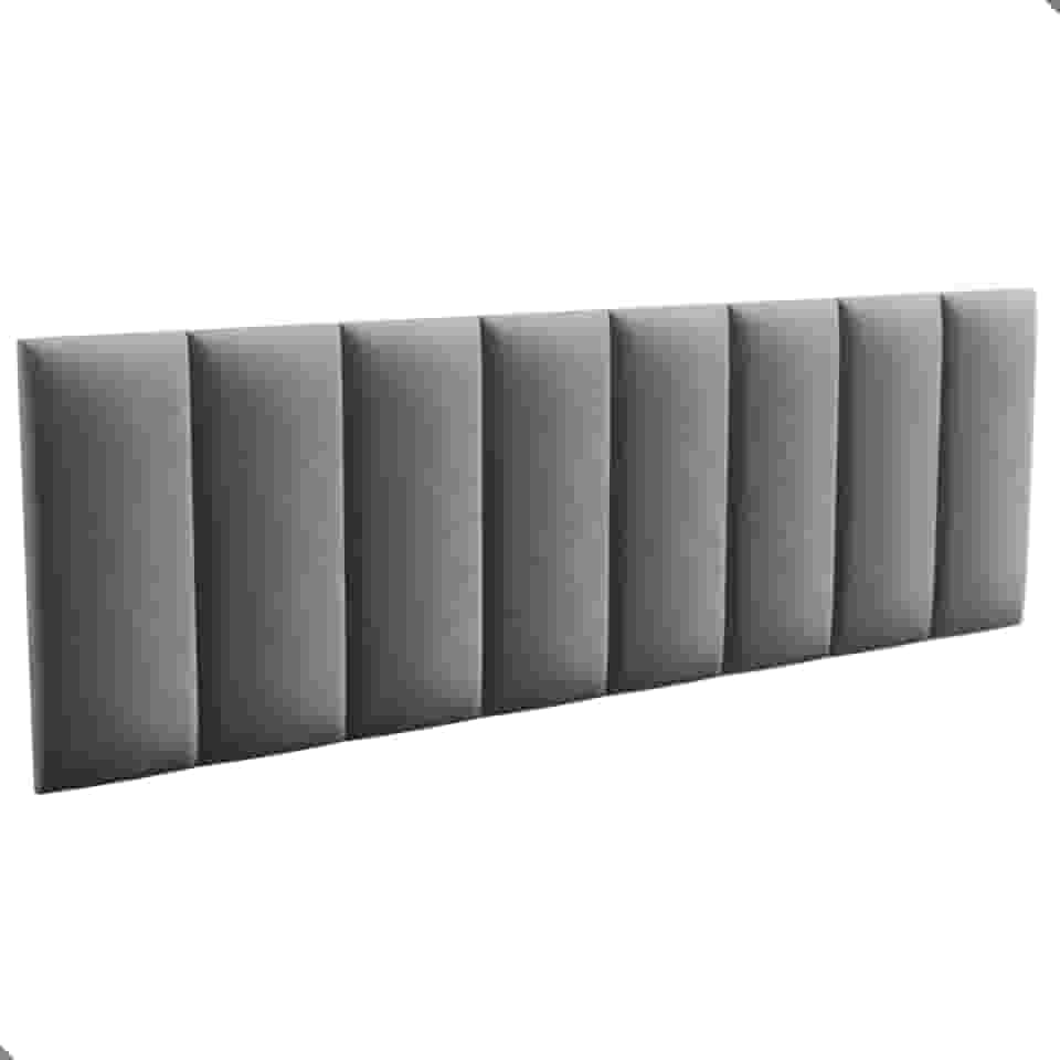 Cabeceira Queen Estofada Modulada Cabeceira para Cama Queen 160cm (Cinza)