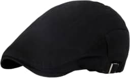 Boina Preta Italiana Gatsbyb Barcelona Casual Leve Dia A Dia