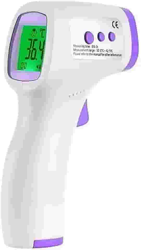 Termômetro Infravermelho Sem Contato 3 em 1 para Testa, Febre, Corpo, Água e Alimentos – Medidor de Temperatura Digital com Sensor Térmico de Alta Precisão, Visor LCD e Função Alarme