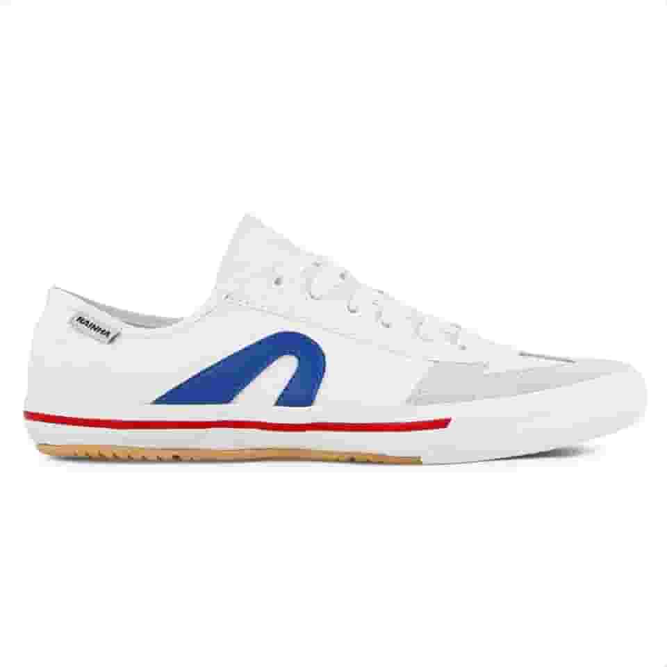 Tênis Casual Rainha VL 2500, Unissex, Branco/Azul/Vermelho, 38