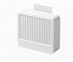 Saboneteira Suporte Com Fixação Adesiva | Instalação Sem Furos | Compartimento Com Escoamento De Água (Branco)