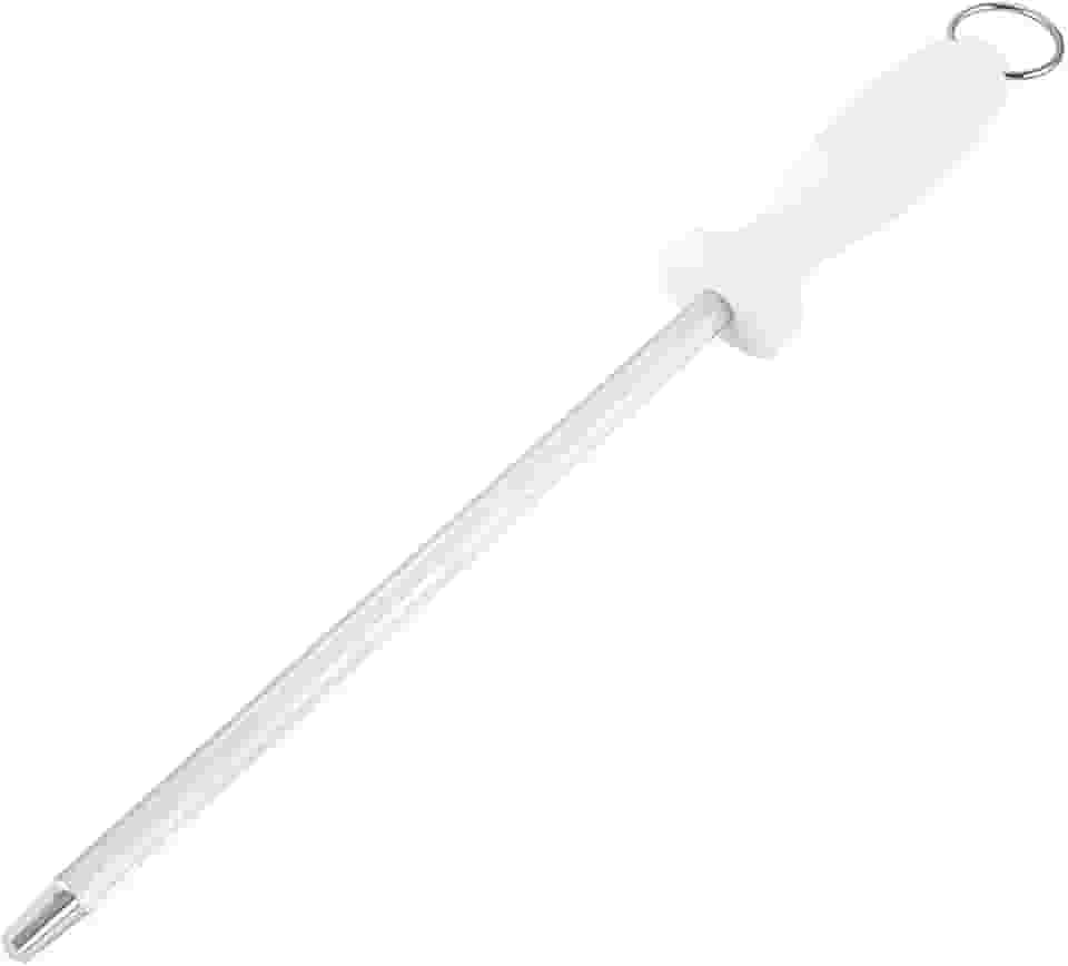 Chaira Profissional para Afiação 10" Aço Inox Afiador de Facas Profissional Haste de Amolar com Alça Ergonômica 30 cm Premium