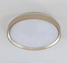 Plafon LED Moderno 40cm (36W) e 50cm (48W) | 3 Cores (3000K-6000K) | Redondo ou Quadrado (40cm Redondo Dourado)