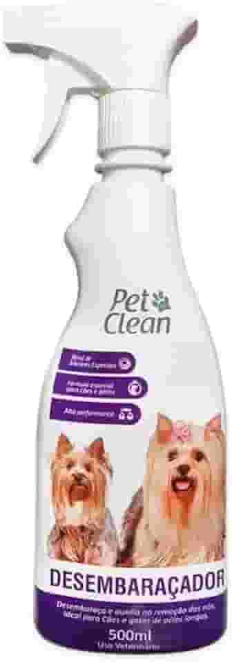 Pet Clean Desembaraçador para Cães e Gatos, Spray 500ml, Ideal para Pelos Longos
