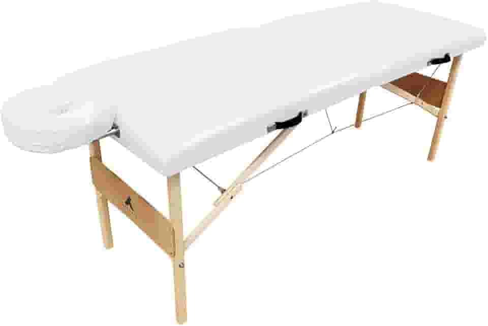 Maca Profissional Portátil Asturia - Leve 14kg, Suporta até 200kg (Branco)