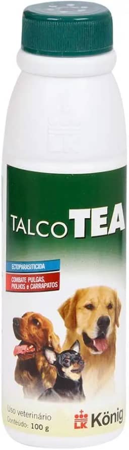 TALCO TEA Antipulgas e Carrapatos para cães