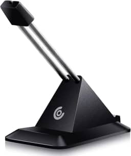 CASETHRONE Gerenciamento de cabos de mouse para jogos V2, dispositivo aBell Mouse Bungee V2 para jogos FPS de esportes (preto)