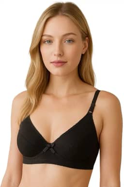 Sutia sem Bojo com Detalhe em Renda Adulto Alça Reforçada Marlene