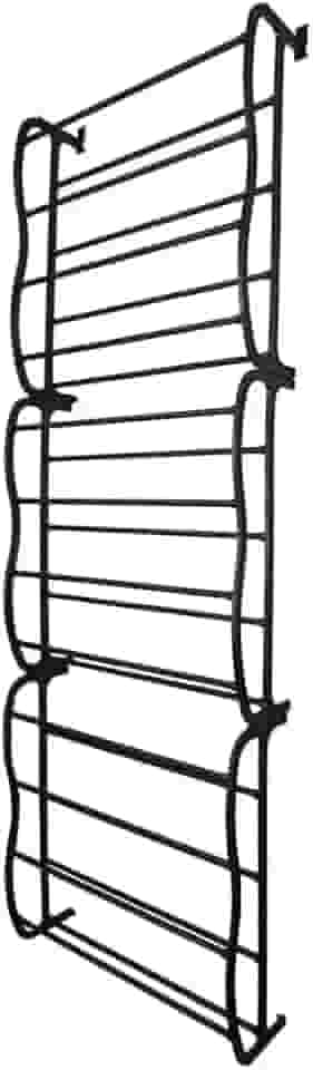 Sapateira Vertical De Parede E Porta Para 36 Pares (Preto)