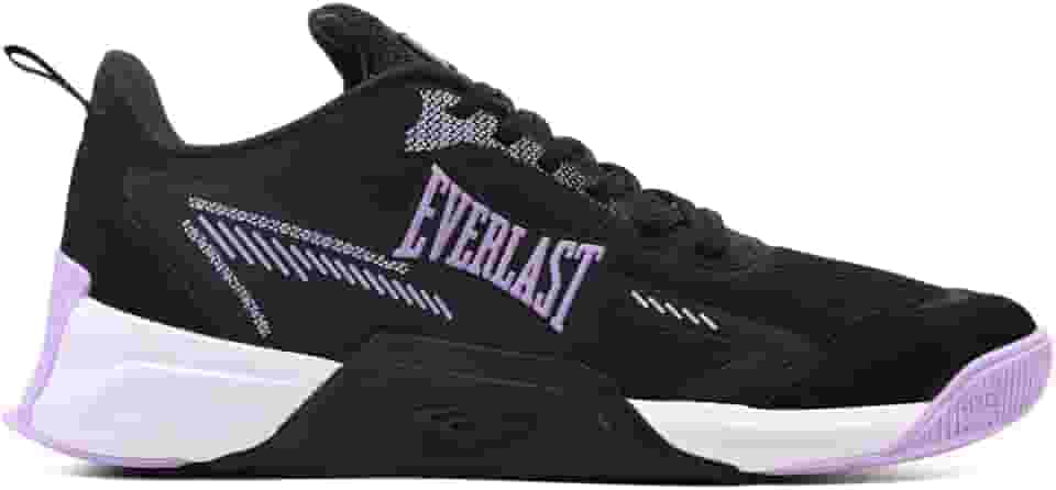 Tênis Everlast Jump 5 Low Feminino Crossfit Treino (Preto/Lilás, BR, Adulto, Numérico, 37)