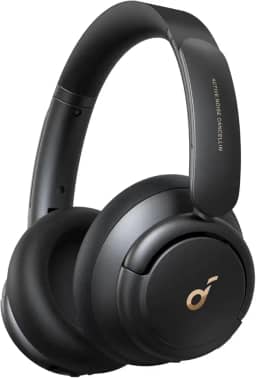 soundcore Q30 da Anker, Fone de Ouvido Bluetooth Sem Fio, ANC Híbrido Ativo, Headphone, Som de Alta Resolução, EQ Personalizável via App, 80h de Bateria, Conexão Multiponto, Ajuste Confortável, Preto