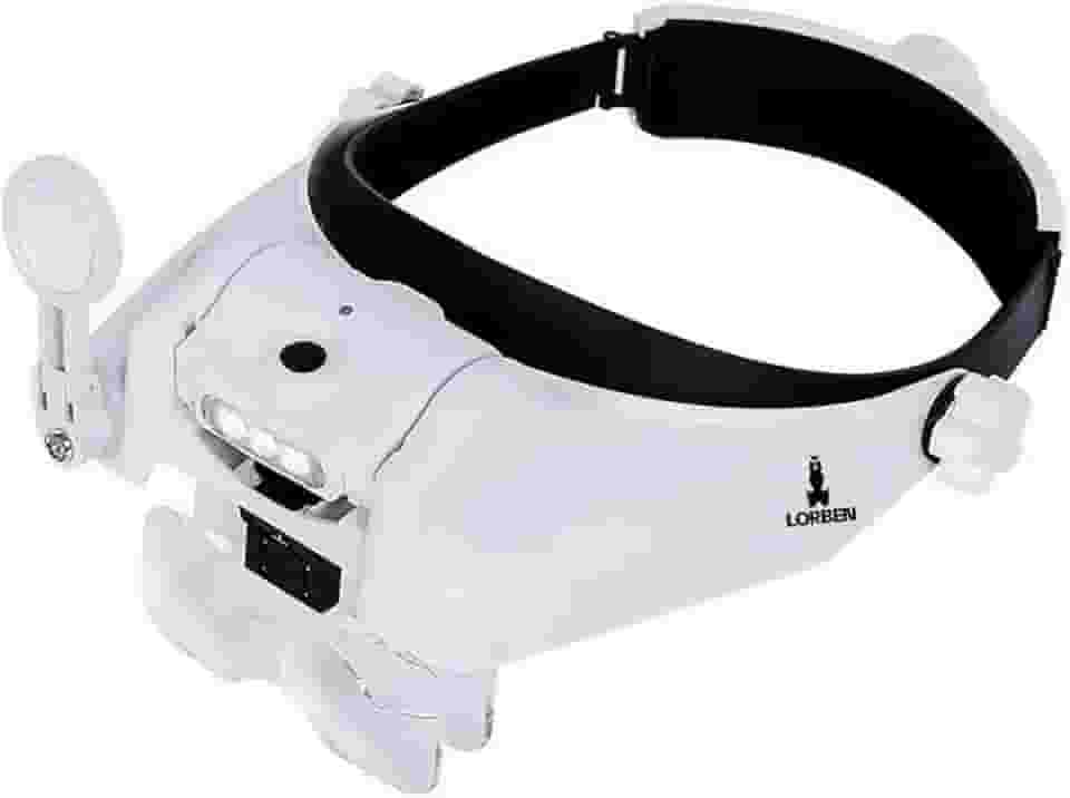Lupa Cabeça Lorben Led 6 Lentes estética leitura eletrônica GT942