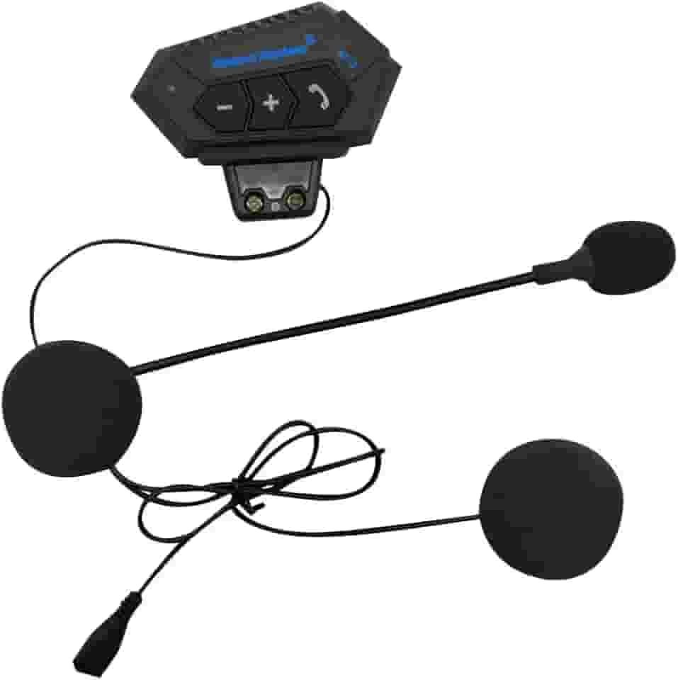 Garneck Intercomunicador para capacete de motocicleta, fone de ouvido sem fio, comunicação para esqui, motocicleta, acampamento