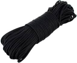 Planeta Paracord – corda de paraquedista preta 850 – 30 metros. Resistência à tração a 227 kg – Mais forte do que a corda de paraquedista 550 e 750 resistente a mofo, mofo, apodrecimento e UV – Feito nos EUA