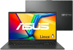Notebook ASUS VivoBook Go 15, AMD RYZEN 3 7320U, 4 GB, 128 GB SSD, KeepOS, Tela 15,6' FHD, Mixed Black - E1504FA-NJ1291