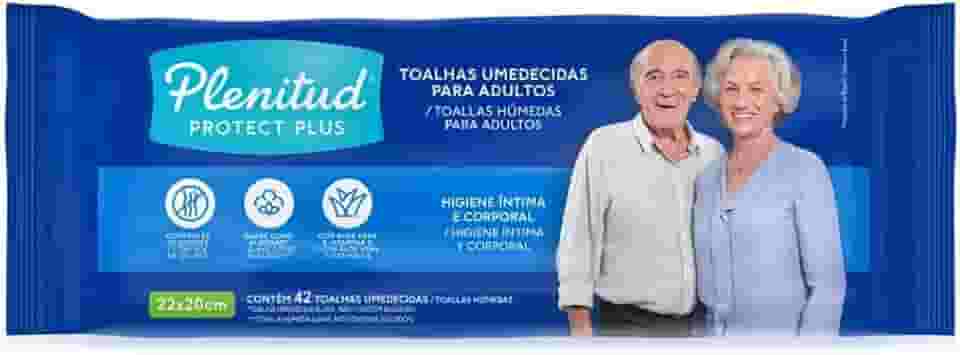 Plenitud Toalha Umedecida, 42 toalhas, azul