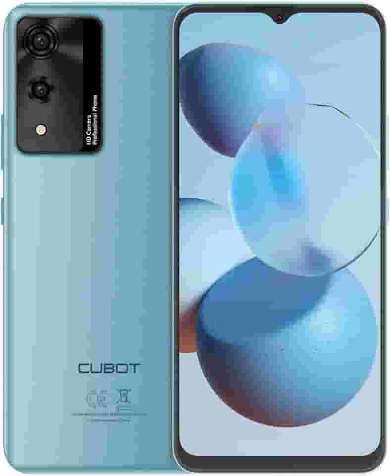 CUBOT A10, Smartphone Android 14, 6.56 Polegadas 90Hz, 12GB RAM, 128GB, Câmera 48MP, Bateria 5100mAh, Dual SIM 4G (Azul)