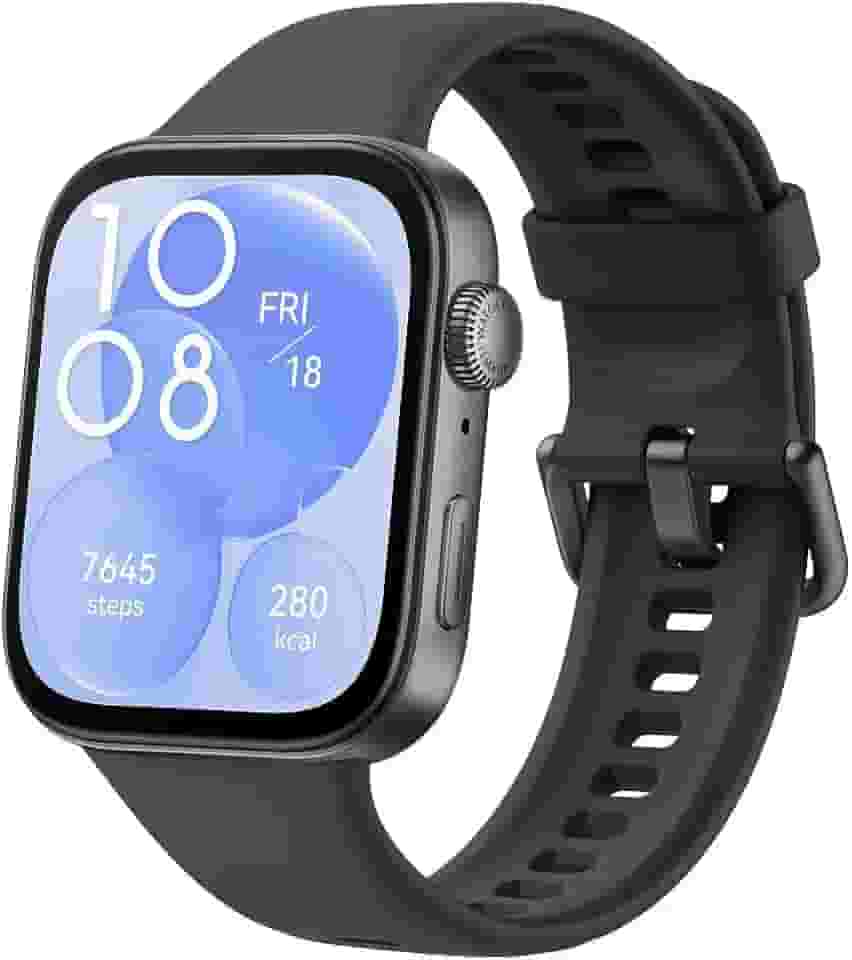 Smartwatch, HUAWEI WATCH FIT 3, Tela AMOLED de 1,82', Design Ultra-fino,Monitoramento Completo de Exercícios,Gerenciamento Abrangente da Saúde, Compatível com iOS e Android, Preto