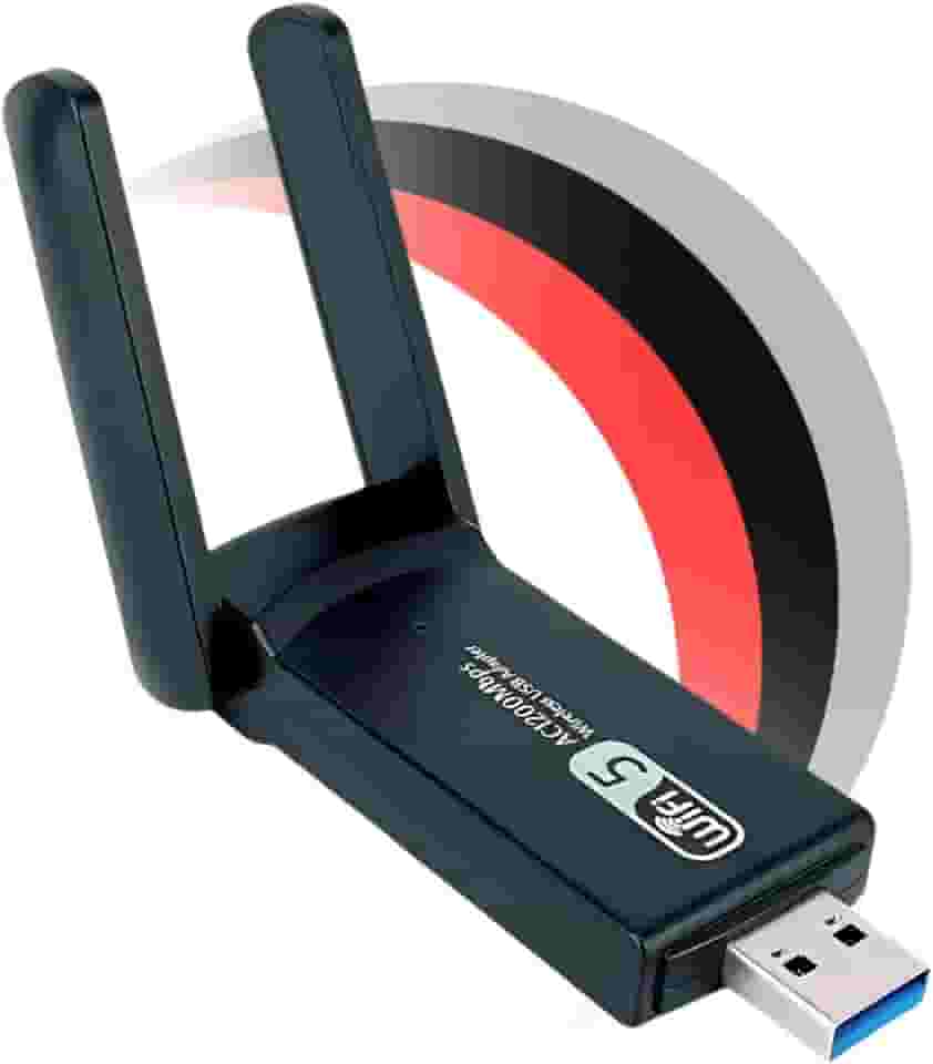 Adaptador Antena Wifi Wireless Dual Band Ac1200 5ghz e 2.4ghz 1200mbps Duas Antena Usb 3.0 PC Notebook Transforme Wifi