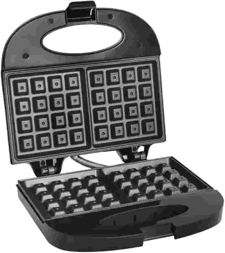 Máquina de Waffle Grill 110v Antiaderente 750w Liége Preta