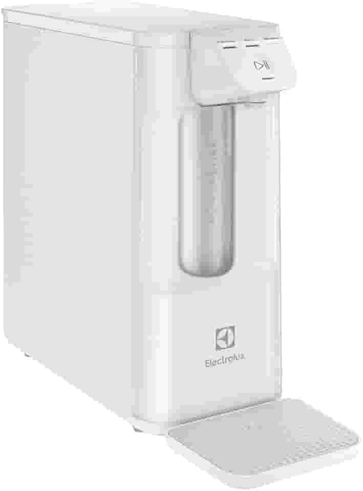 Electrolux Purificador de Água Gelada Fria e Natural Elétrico Compacto Eletronico placa Filtro refil 6 meses ou 3000l Painel Touch Bivolt branco PE12B