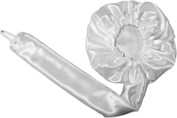 Touca Difusora Secadora Cetim Seda Anti Frizz Branca