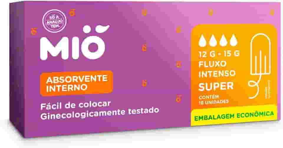 Absorvente Interno Mió Super Fluxo Intenso 16 Unidades