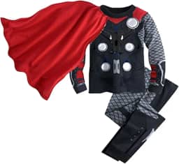 Conjunto de pijama de algodão para crianças, meninos, meninas, personagem de super-herói, roupa de dormir