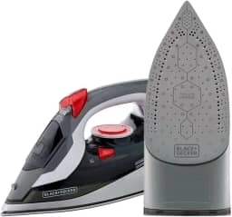 BLACK+DECKER Ferro de Passar Roupa com Vaporizador, Desligue Automático, Vermelho, Modelo FX3900, 110V