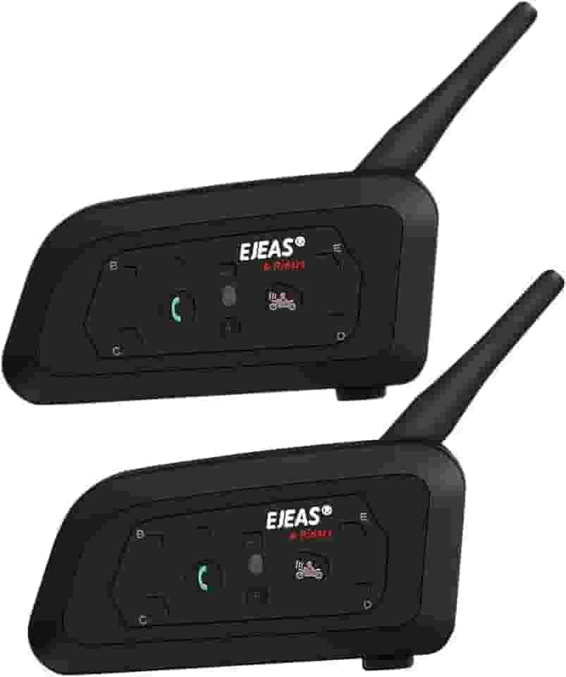 Fone de ouvido Bluetooth V6 Pro para motocicleta, sistema de comunicação de intercomunicador para esqui e motocicleta (V6 2PCS)