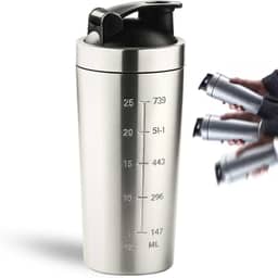 Coqueteleira Shaker Academia Inox Shakeira para Whey