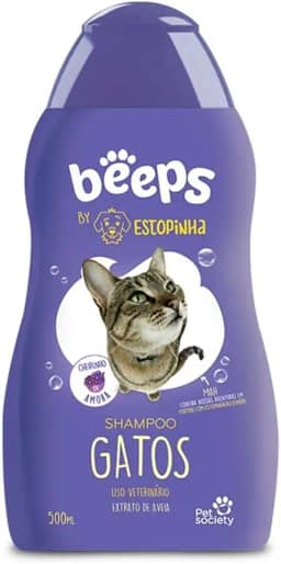 Beeps Estopinha Shampoo Gatos 500ml Beeps para Gatos