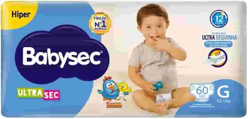 Fralda Babysec Galinha Pintadinha Ultrasec G 60 Und