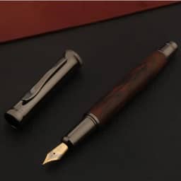 CANETA TINTEIRO PONTA FINA PENA 'MADEIRA' PREMIUM 0,5MM LUXO